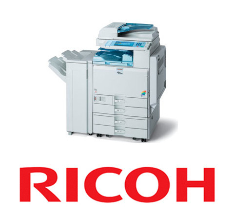 33 ppm 2 Trays Stand Copy Scan Ricoh Aficio MP C3300 Tabloid-Size Color Laser Multifunction Copier Print 